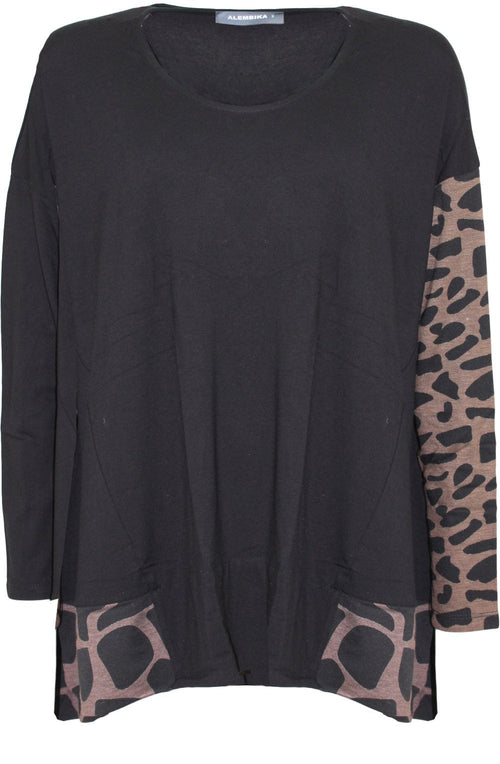 Black Oversized Top