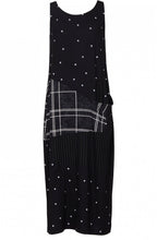 Black Patchwork Maxi Dress