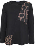 Black Patterned Design Top