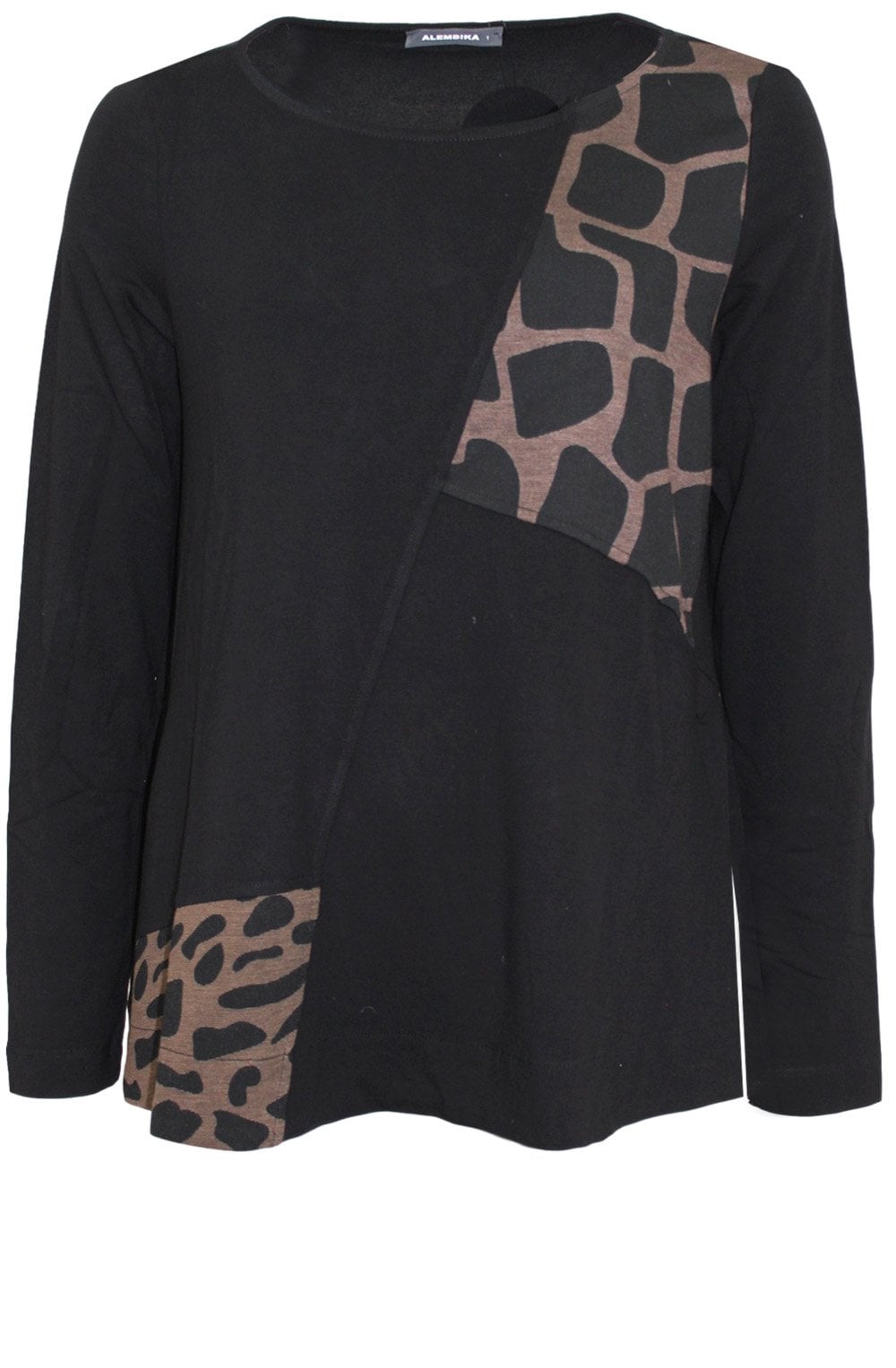 Black Patterned Design Top