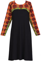 Black Tartan Panelled Dress