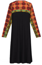 Black Tartan Panelled Dress