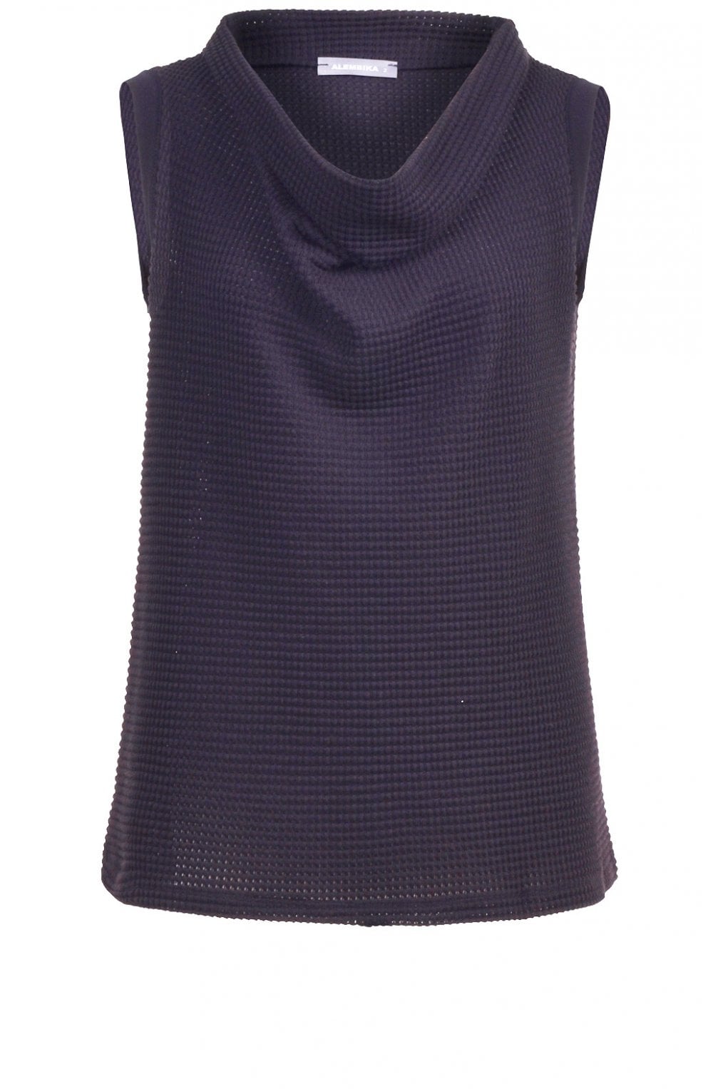 Black Textured Knit Top