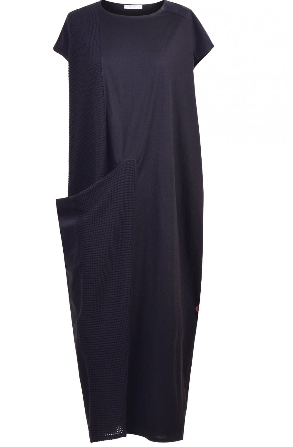 Black Two Textured Dress