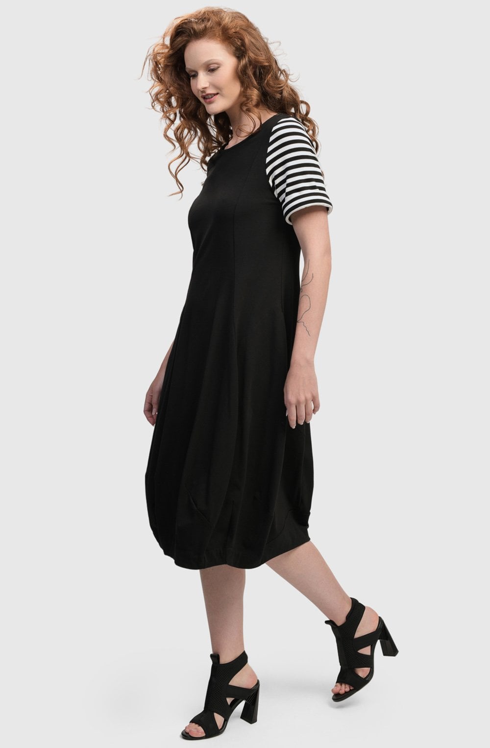 Black Urban Daytime Cocoon Dress