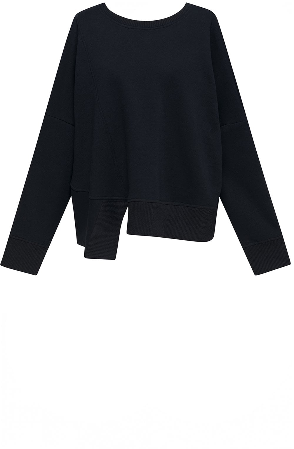 Black Urban Vapor Oversized Sweatshirt