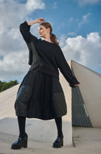 Black Urban Vapor Oversized Sweatshirt