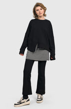 Black Urban Vapor Oversized Sweatshirt