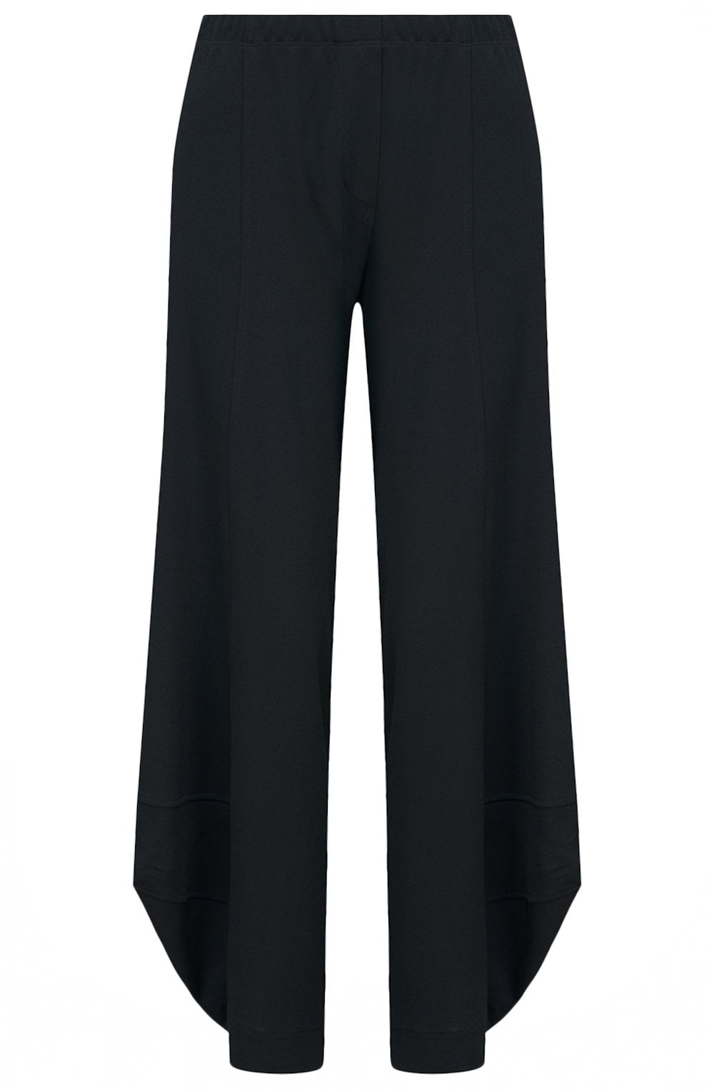 Black Winnie Punto Wide Leg Trousers