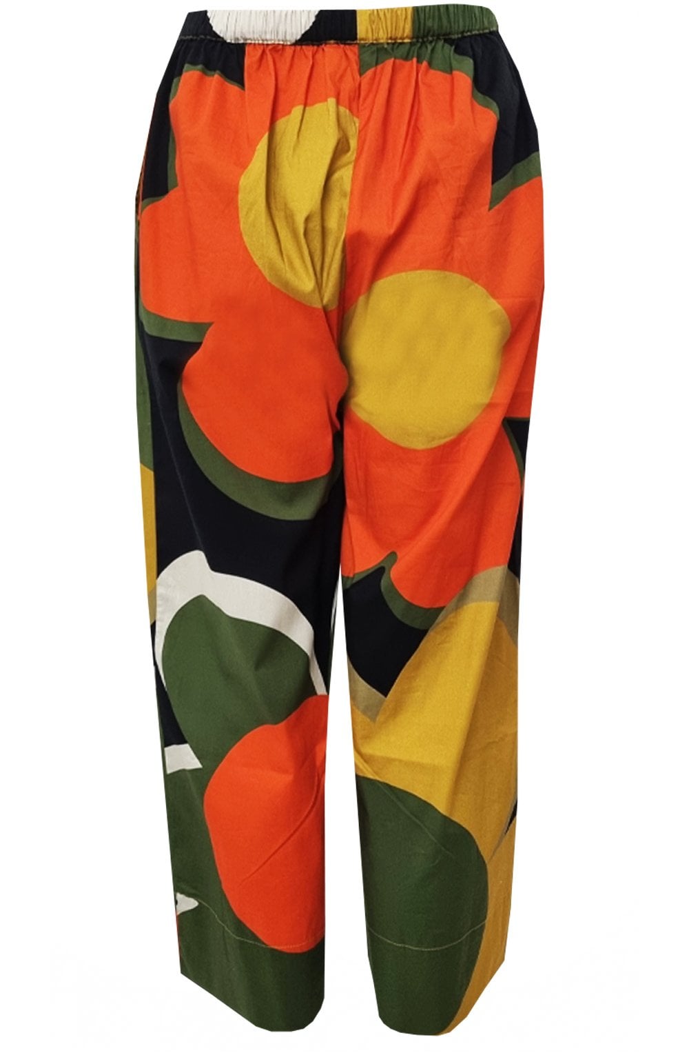 Bold Floral Print Trousers