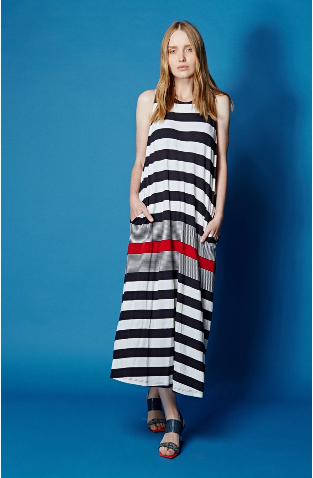 Bold Striped Maxi Dress