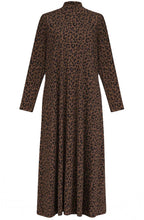 Burnt Caramel Leopard Print Dress