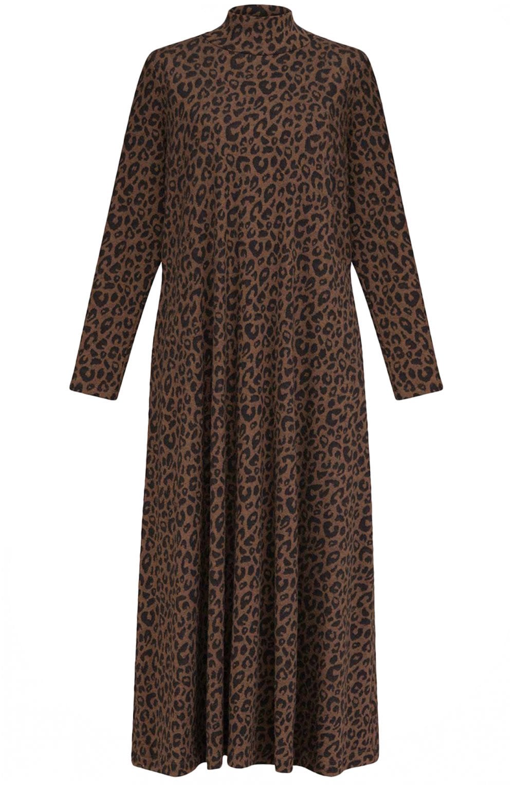 Burnt Caramel Leopard Print Dress