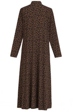 Burnt Caramel Leopard Print Dress