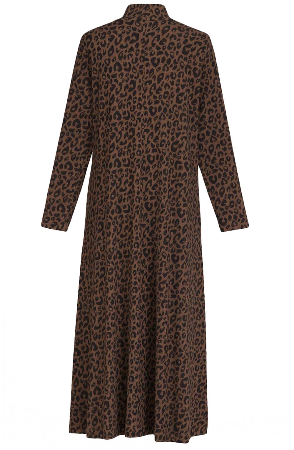 Burnt Caramel Leopard Print Dress