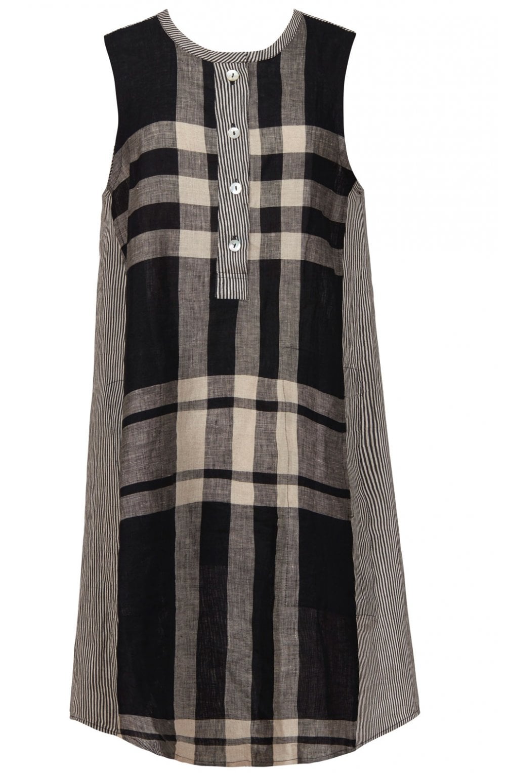 Check Sleeveless Dress