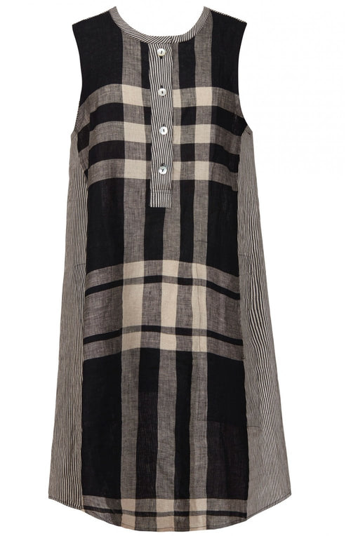 Check Sleeveless Dress