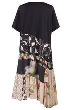 Contrasting Pattern Panel Dress