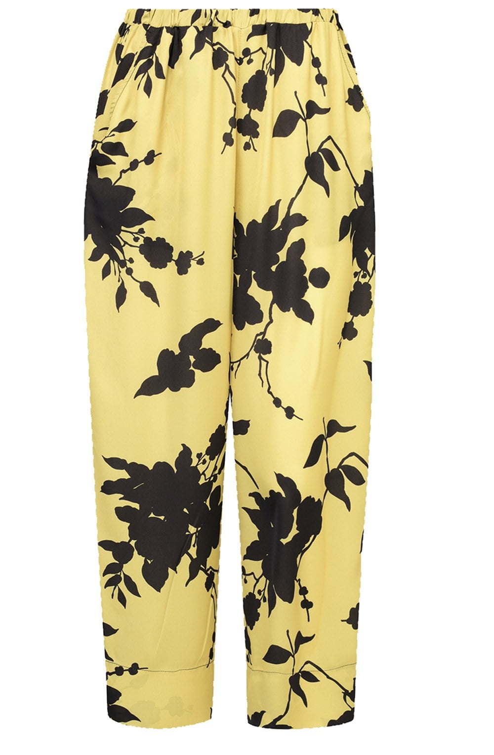 Dusk Aperitivo Satin Wide Leg Cropped Trousers