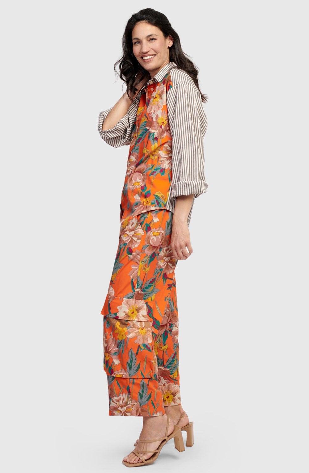 Garden Wide Leg Cropped Trousers