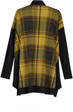 Green Tartan Print Long Sleeve Top