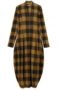 Honey Check Print Dress