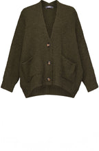 Khaki Button Up Cardigan