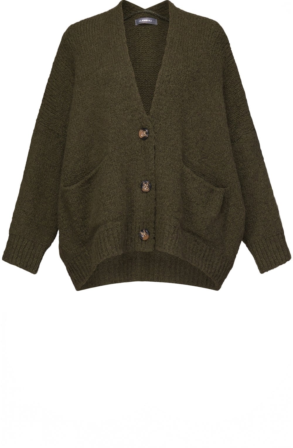 Khaki Button Up Cardigan