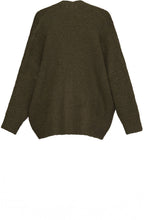 Khaki Button Up Cardigan