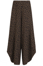 Khaki Leopard Loose Trouser