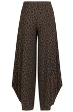 Khaki Leopard Loose Trouser