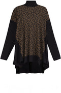Khaki Leopard Oversized Top