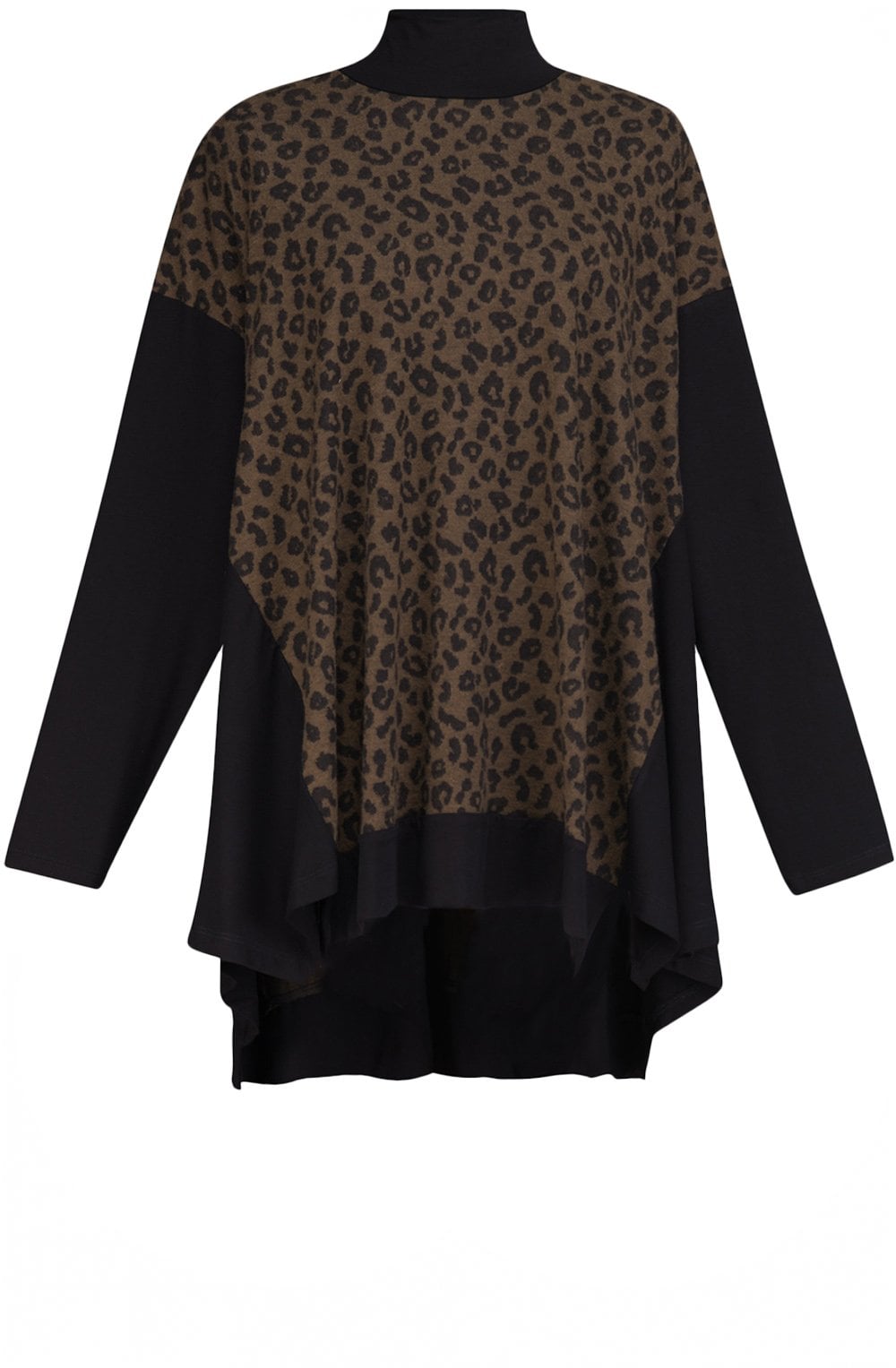 Khaki Leopard Oversized Top