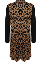 Leopard Print and Waffle Knit Dress