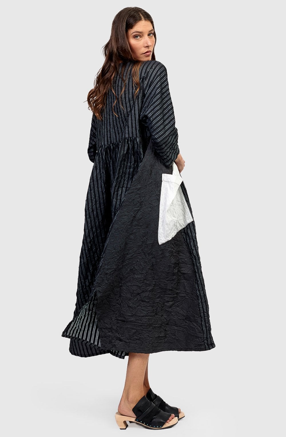 Monochrome Urban Morocco Midi Dress