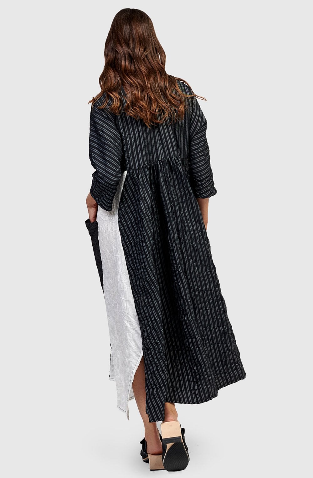 Monochrome Urban Morocco Midi Dress