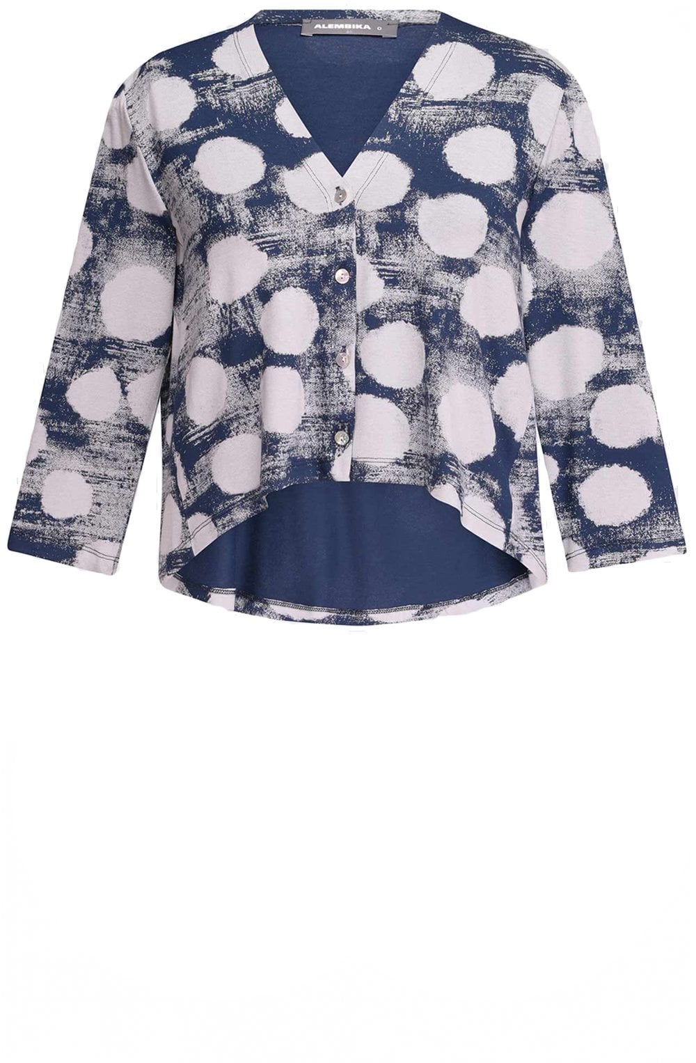 Navy Cloud Crop Jacket
