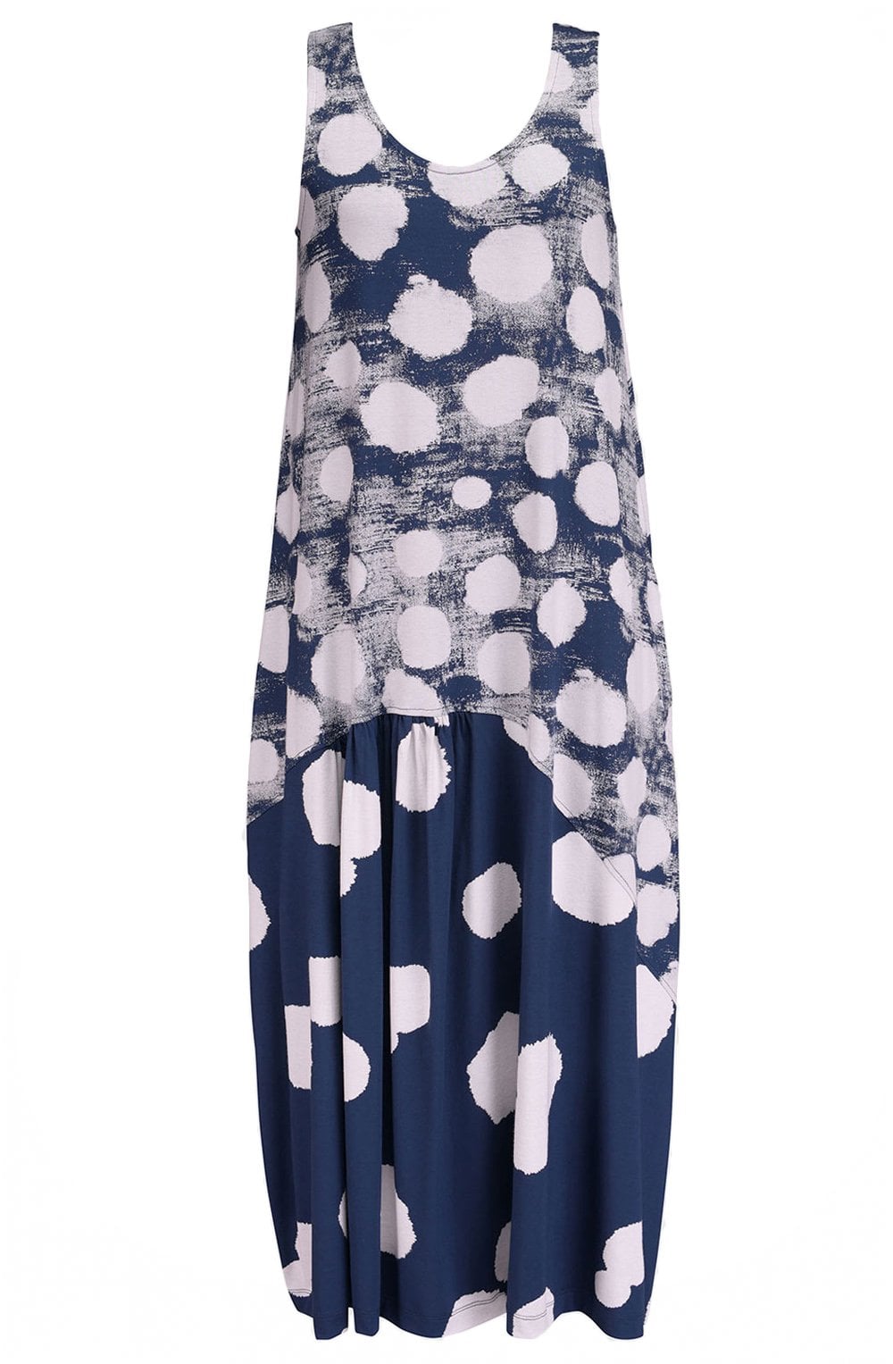 Navy Cloud Tank Dress