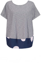 Navy Heather Blouson Tee