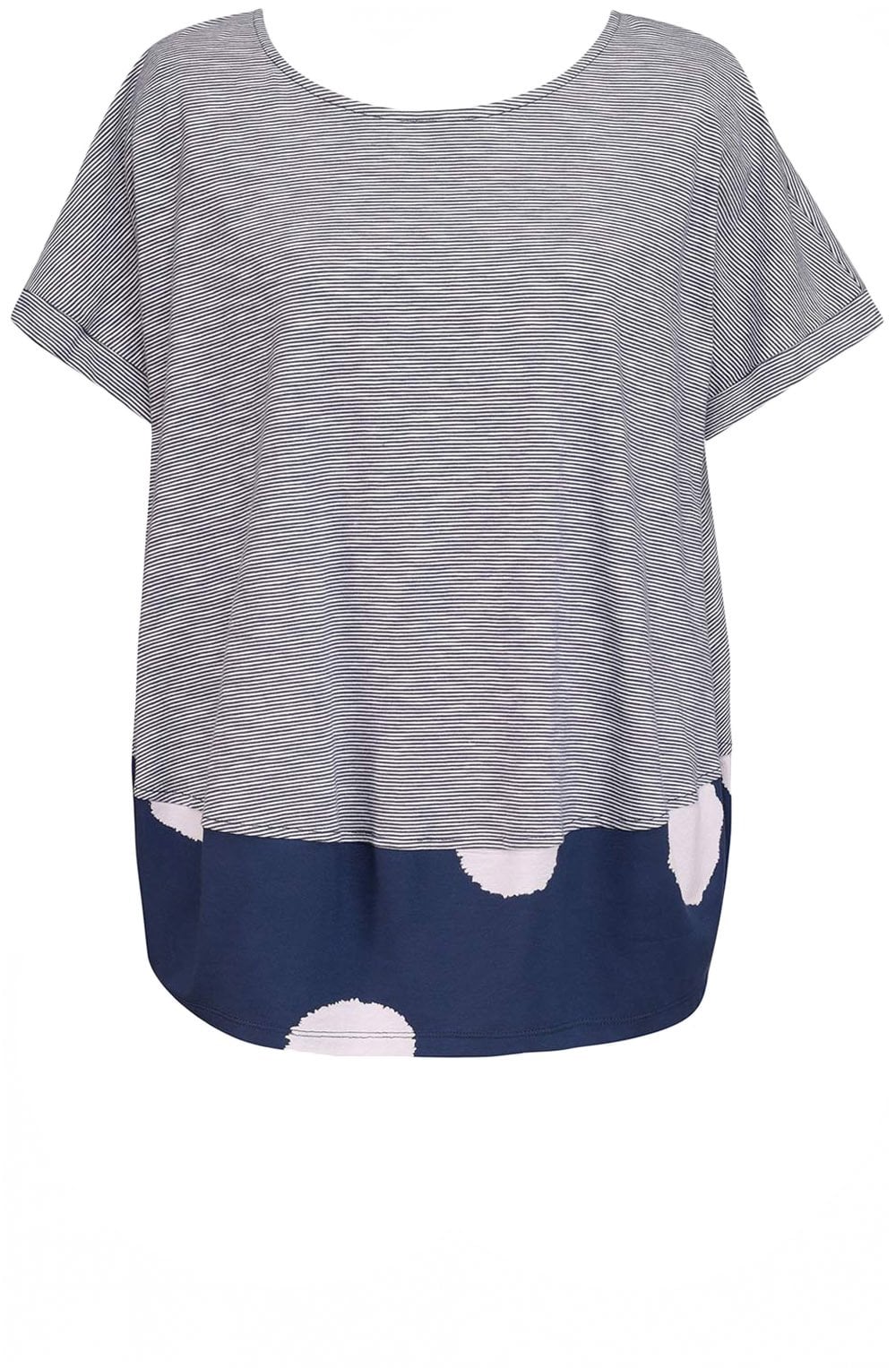 Navy Heather Blouson Tee