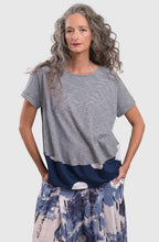 Navy Heather Blouson Tee