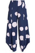 Navy Spot Punto Pants