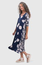 Navy Spot Swing Dress