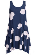Navy Trapeze Tank Tunic
