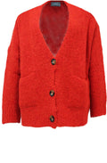 Orange Knit Cardigan