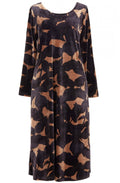 Patterned Velvet Dress