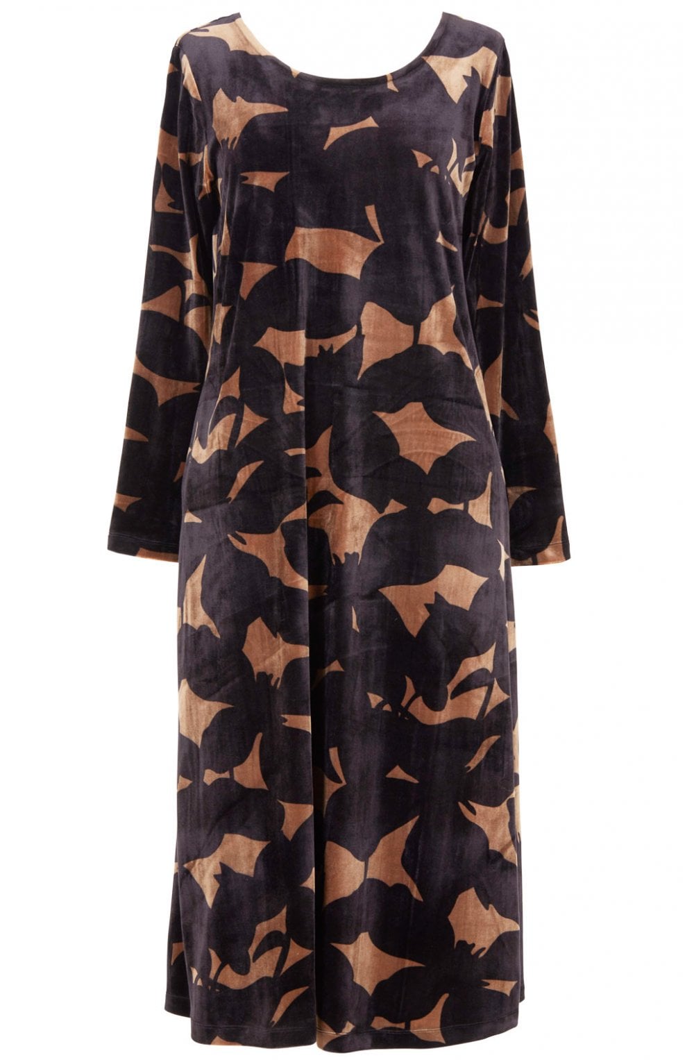 Patterned Velvet Dress