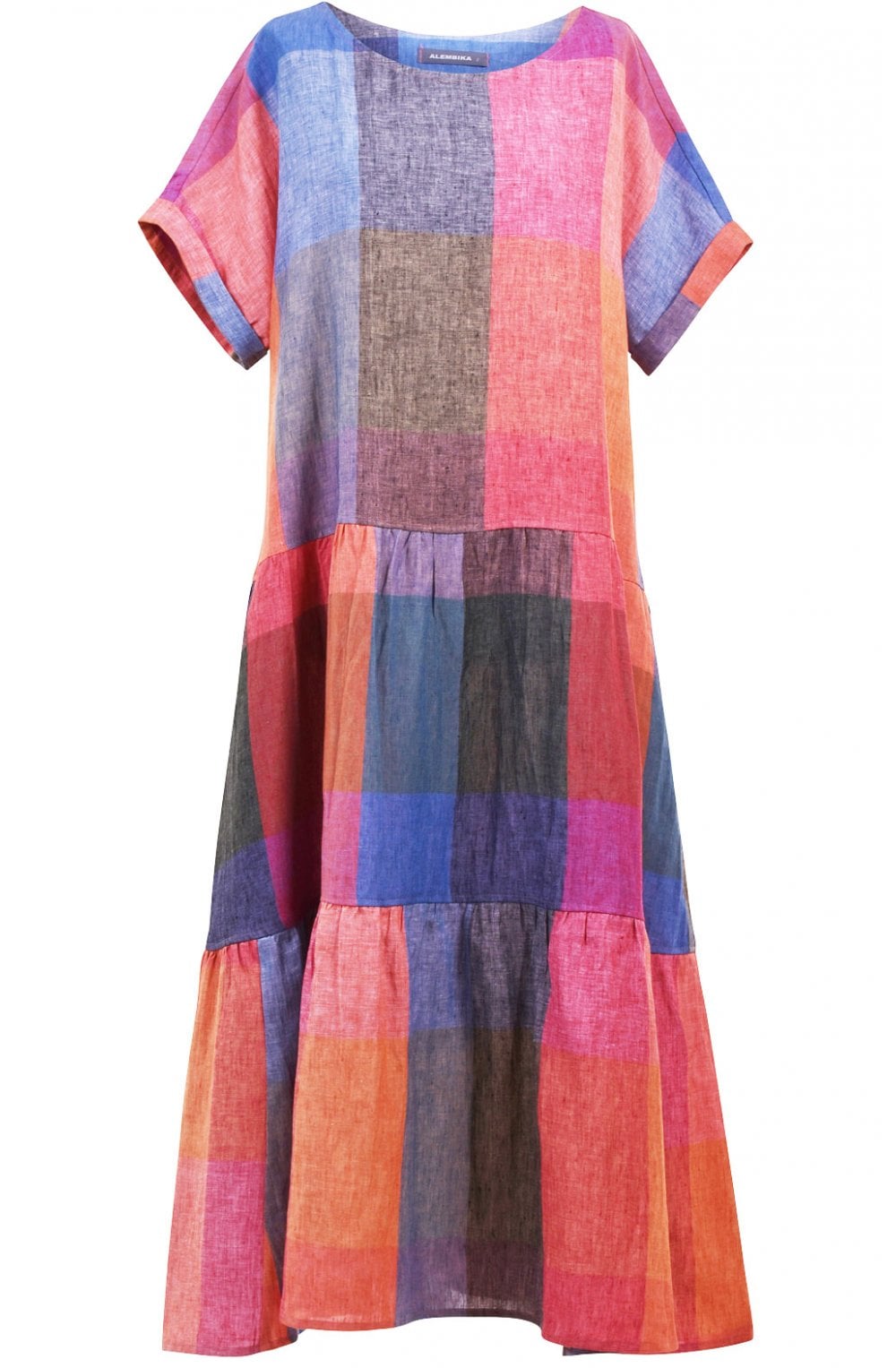 Pink & Blue Check Dress