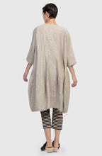 Sand Urban Trapeze Linen Dress
