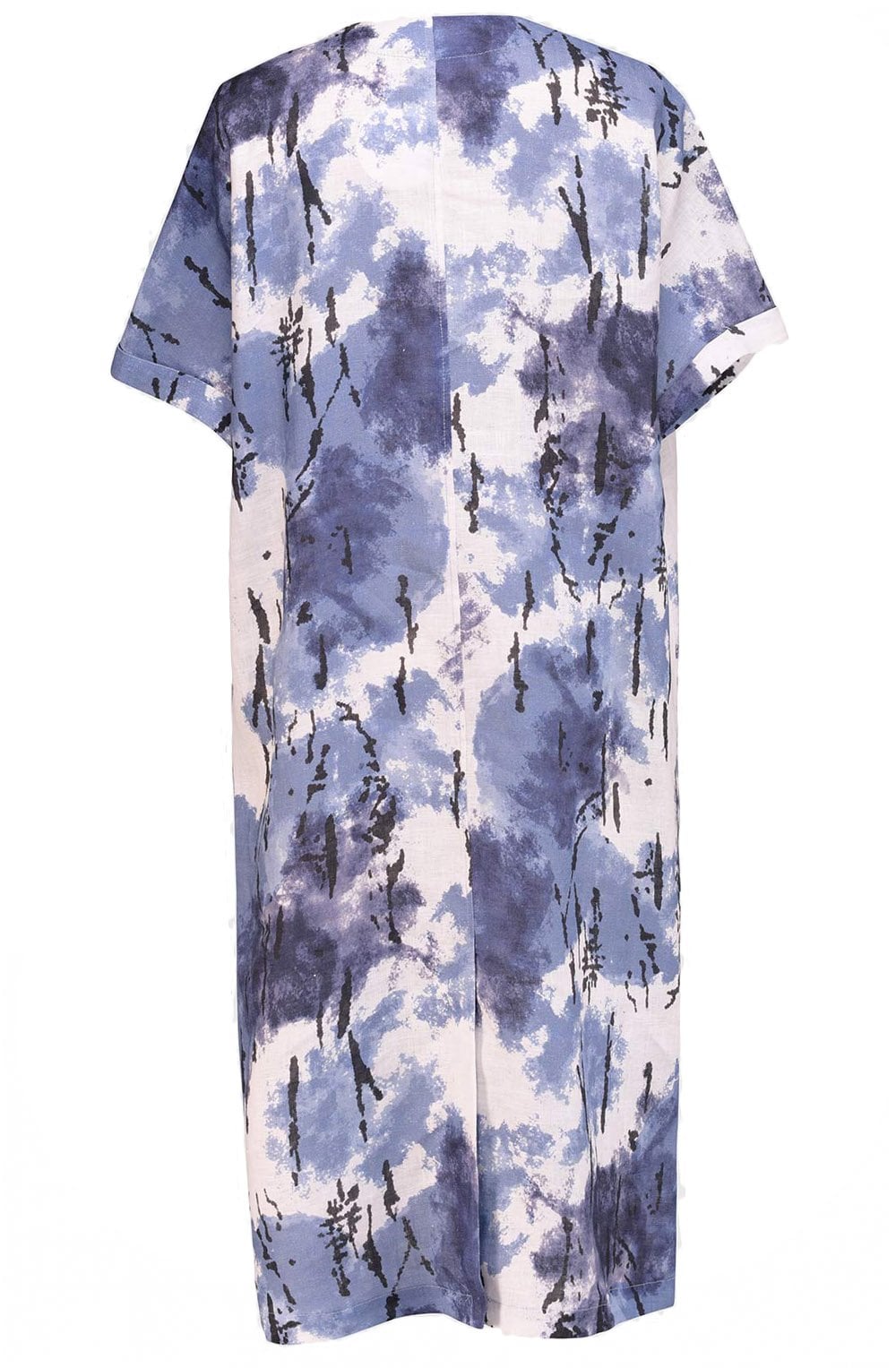 Sky Linen Over Sized Shift Dress